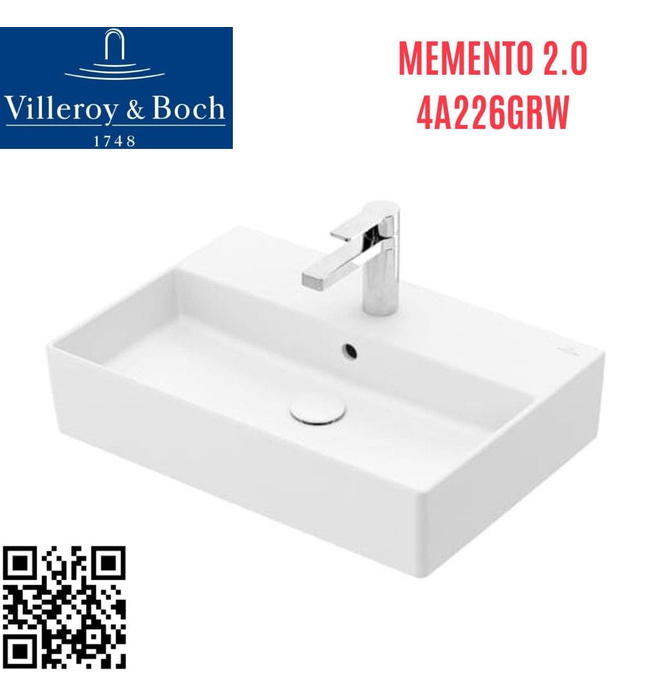 Chậu rửa lavabo Đức Villeroy-boch Memento 2.0 4A226GRW