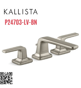 Vòi bồn tắm nóng lạnh màu Nickel Kallista P24703-LV-BN