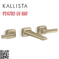 Vòi chậu rửa mặt 3 chân âm tường vàng Kallista P24702-LV-BAF