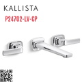 Vòi chậu rửa mặt 3 chân âm tường Chrome Kallista P24702-LV-CP