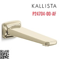 Vòi xả bồn tắm gắn tường vàng Kallista P24704-00-AF