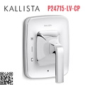 Mặt nạ điều khiển đơn sen tắm âm tường Chrome Kallista P24715-LV-CP
