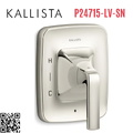 Mặt nạ điều khiển đơn sen tắm âm tường Nickel Kallista P24715-LV-SN