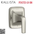 Mặt nạ điều khiển âm lượng sen tắm Nickel Kallista P24723-LV-BN