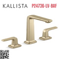 Vòi chậu rửa mặt 3 chân thân cao vàng Kallista P24736-LV-BAF