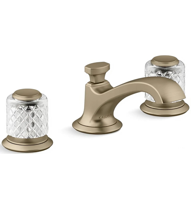 Vòi chậu rửa mặt 3 chân cổ thấp Chrome Kallista P25050-SLC-CP