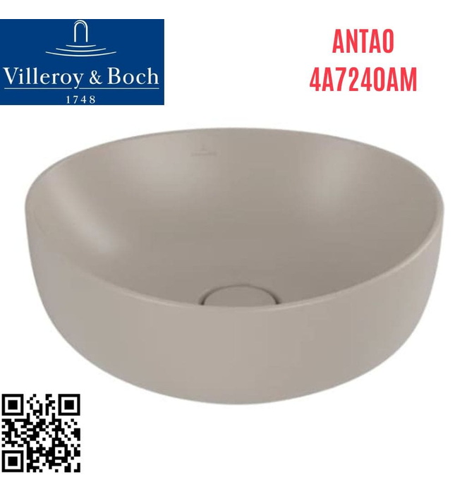 Chậu rửa lavabo dương bàn Đức Villeroy-boch Antao 4A7240AM