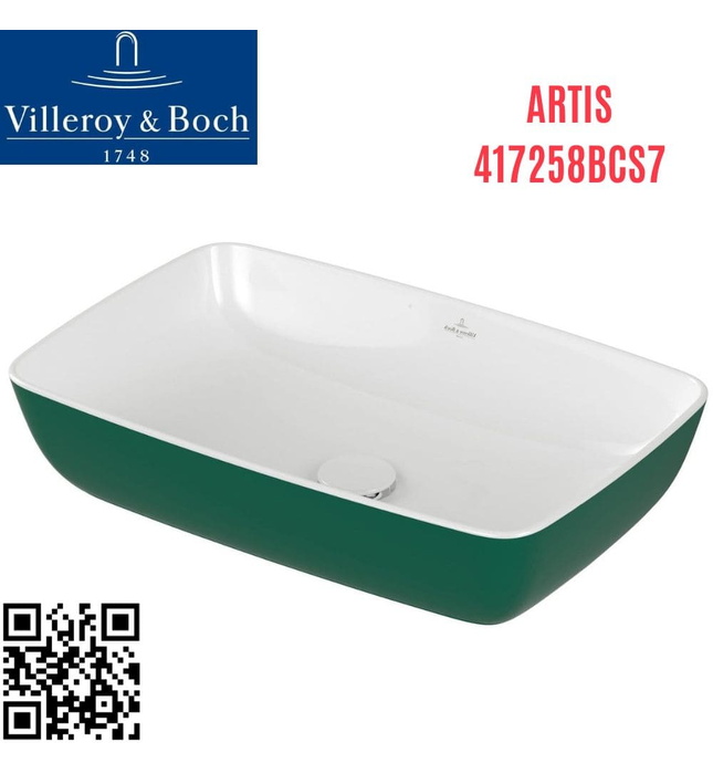 Chậu rửa lavabo dương bàn Đức Villeroy-boch Artis 417258BCS7