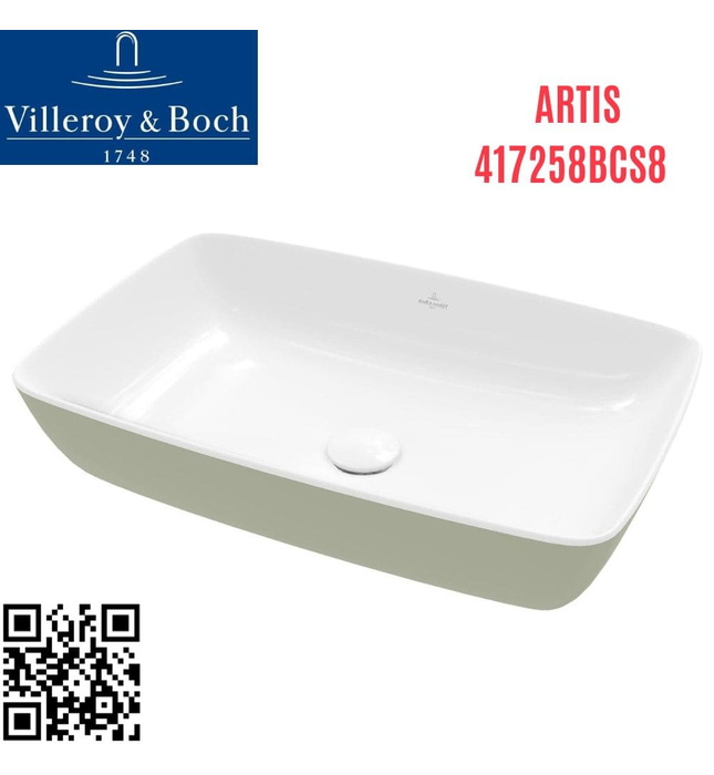 Chậu rửa lavabo dương bàn Đức Villeroy-boch Artis 417258BCS8