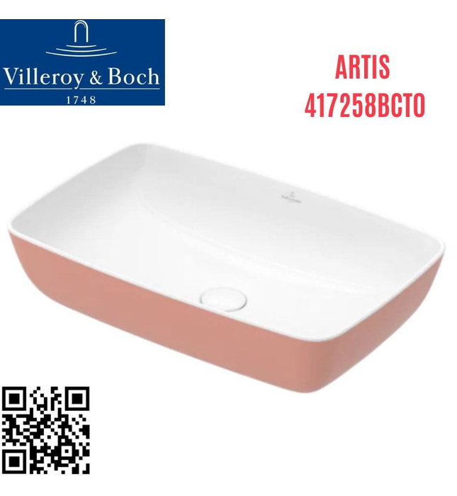 Chậu rửa lavabo dương bàn Đức Villeroy-boch Artis 417258BCT0