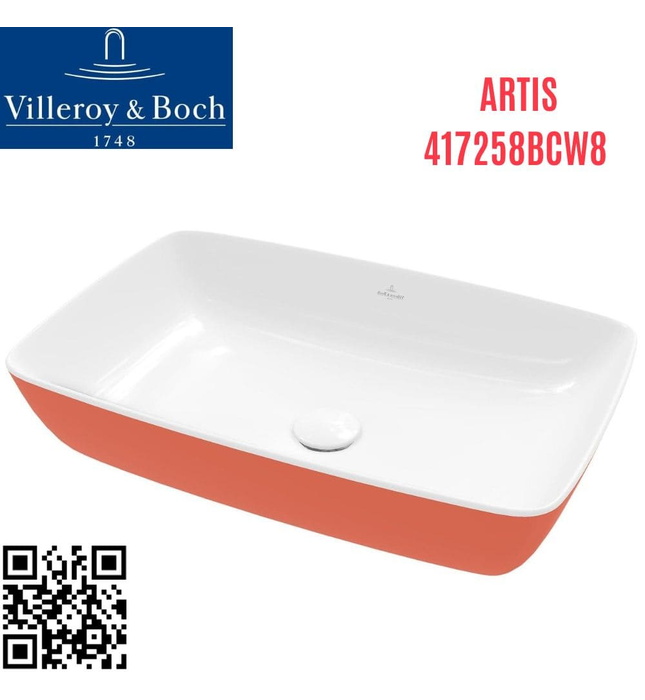 Chậu rửa lavabo dương bàn Đức Villeroy-boch Artis 417258BCW8