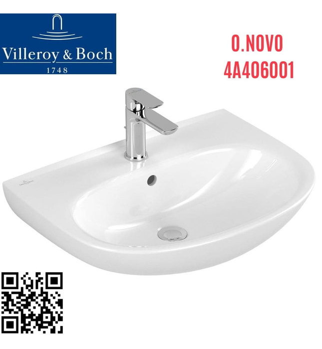 Chậu rửa lavabo Đức Villeroy-boch O.novo 4A406001