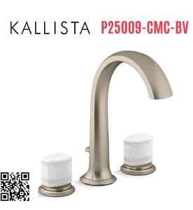 Vòi bồn tắm thân cao nóng lạnh Bronze Kallista P25009-CMC-BV