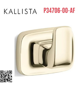 Móc treo tường đơn màu vàng Kallista P34706-00-AF