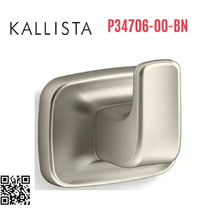 Móc treo tường đơn màu Nickel Kallista P34706-00-BN