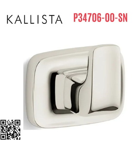 Móc treo tường đơn màu Nickel Kallista P34706-00-SN