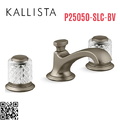 Vòi chậu rửa mặt 3 chân cổ thấp Bronze Kallista P25050-SLC-BV