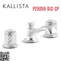 Vòi chậu rửa mặt 3 chân cổ thấp Chrome Kallista P25050-SLC-CP