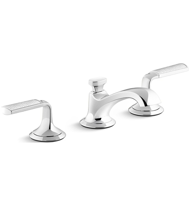 Vòi chậu rửa mặt 3 chân cổ thấp Nickel Kallista P25054-FRW-SN