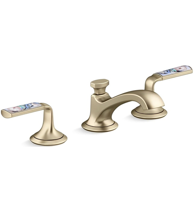 Vòi chậu rửa mặt 3 chân cổ thấp Chrome Kallista P25054-SPR-CP