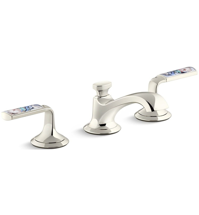 Vòi chậu rửa mặt 3 chân cổ thấp Chrome Kallista P25054-SPR-CP