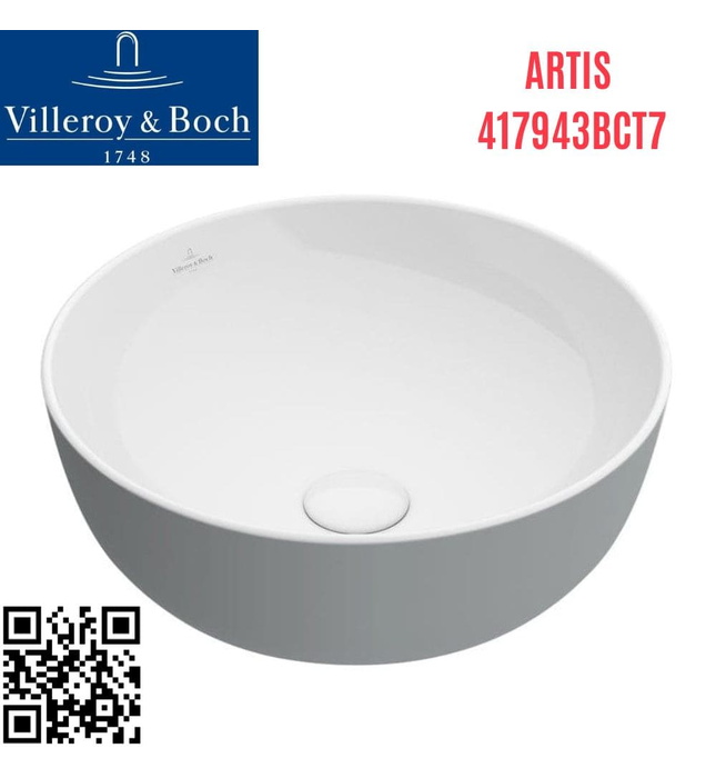 Chậu rửa lavabo dương bàn Đức Villeroy-boch Artis 417943BCT7
