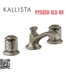 Vòi chậu rửa mặt 3 chân cổ thấp Bronze Kallista P25050-SLG-BV