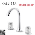 Vòi chậu rửa mặt 3 chân cổ vòm Chrome Kallista P25051-SLC-CP