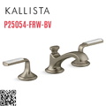 Vòi chậu rửa mặt 3 chân cổ thấp Bronze Kallista P25054-FRW-BV