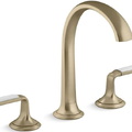 Vòi chậu rửa mặt 3 chân cổ vòm Nickel Kallista P25055-FRW-SN
