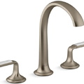 Vòi chậu rửa mặt 3 chân cổ vòm Nickel Kallista P25055-FRW-SN