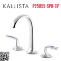 Vòi chậu rửa mặt 3 chân cổ vòm Chrome Kallista P25055-SPR-CP