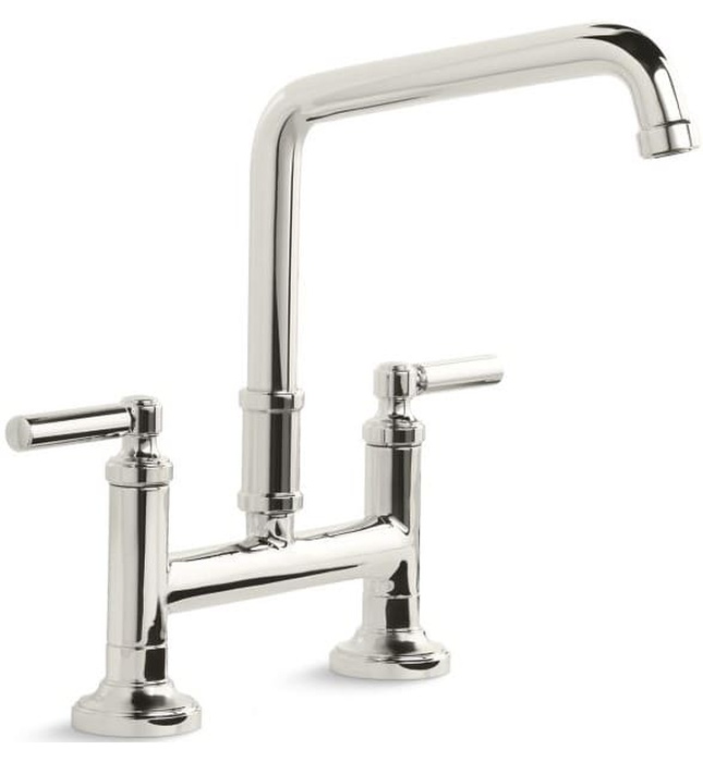 Vòi chậu rửa bát nóng lạnh màu Nickel Kallista P25001-00-AG