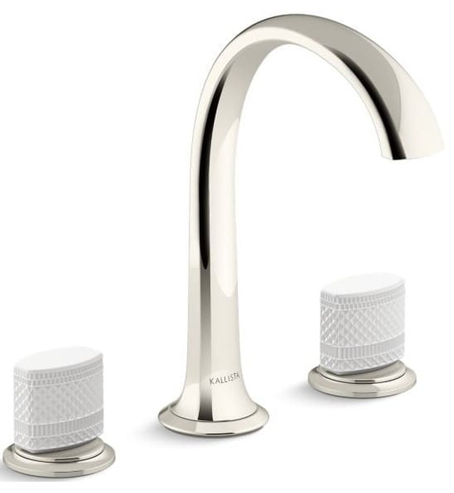 Vòi chậu rửa mặt 3 chân cổ vòm Chrome Kallista P25057-CMC-CP