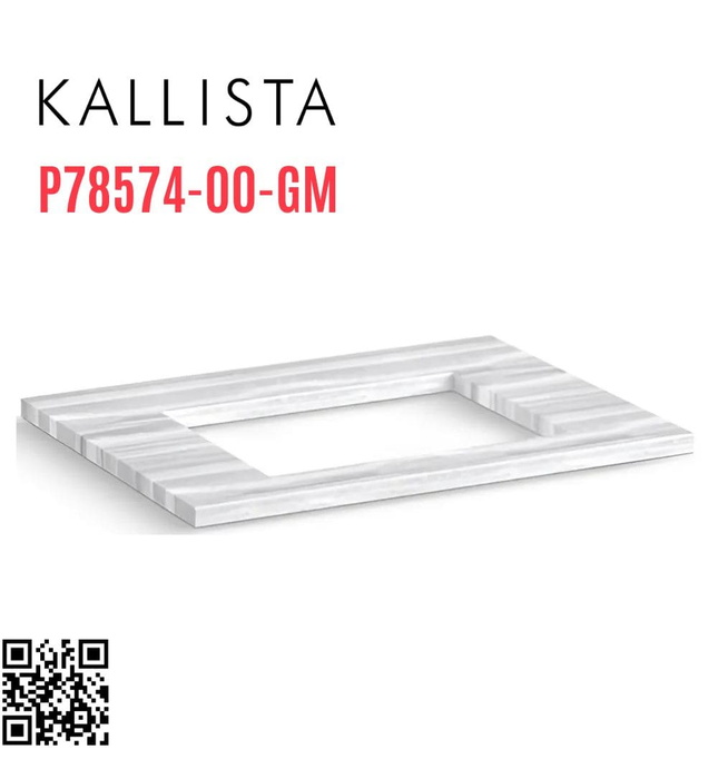 Mặt bàn đá lavabo cẩm thạch trắng Kallista P78574-00-GM