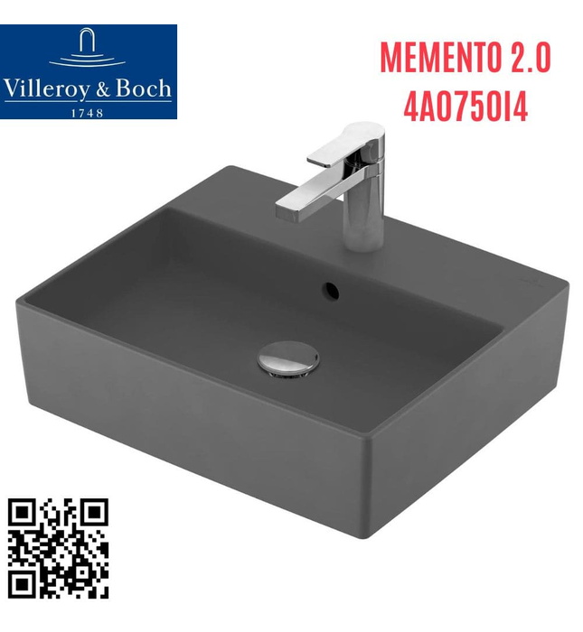 Chậu rửa lavabo Đức Villeroy-boch Memento 2.0 4A0750i4