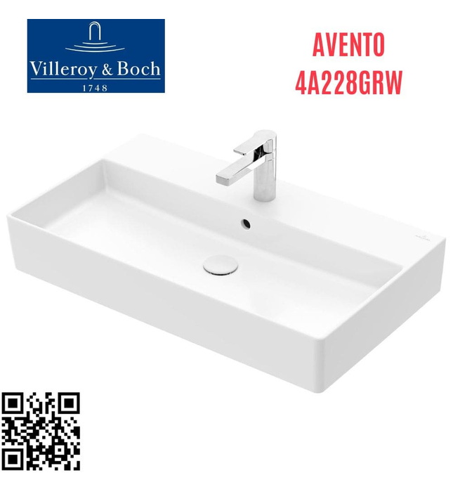 Chậu rửa lavabo treo tường Villeroy-boch Memento 2.0 4A228GRW