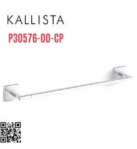 Thanh treo khăn đơn 18" màu Chrome Kallista P30576-00-CP