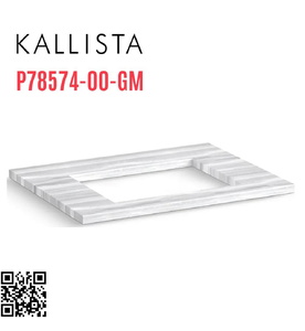 Mặt bàn đá lavabo cẩm thạch trắng Kallista P78574-00-GM