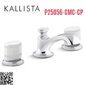 Vòi chậu rửa mặt 3 chân cổ thấp Chrome Kallista P25056-CMC-CP