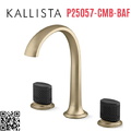 Vòi chậu rửa mặt 3 chân cổ vòm vàng Kallista P25057-CMB-BAF