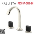 Vòi chậu rửa mặt 3 chân cổ vòm Nickel Kallista P25057-CMB-SN