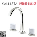 Vòi chậu rửa mặt 3 chân cổ vòm Chrome Kallista P25057-CMC-CP