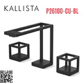 Vòi chậu rửa mặt 3 chân đen Mỹ Kallista P26100-CU-BL