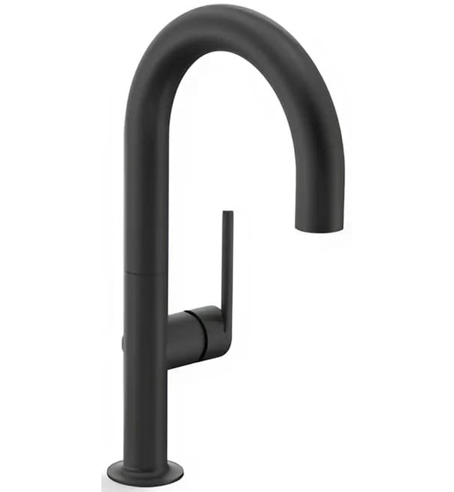 Vòi chậu rửa bát nóng lạnh đen Kallista P23175-LV-BL