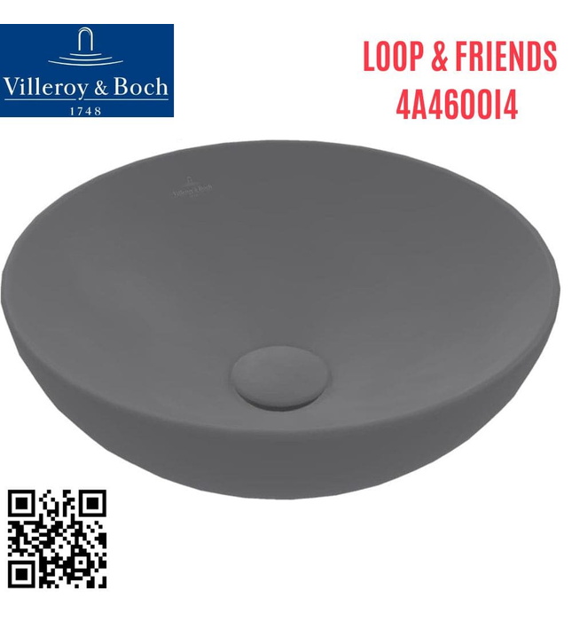 Chậu rửa lavabo dương bàn Đức Villeroy-boch Loop & Friends 4A4600i4