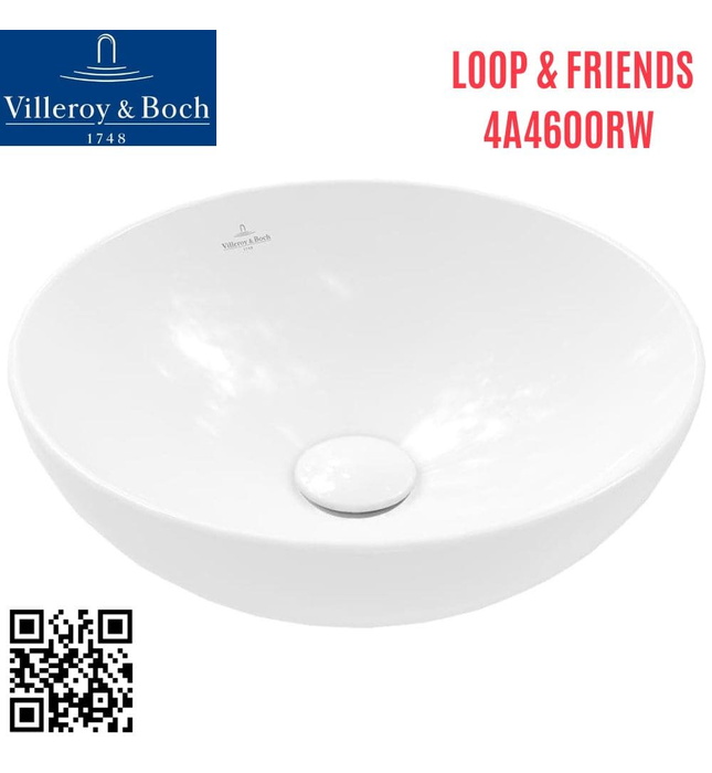 Chậu rửa lavabo dương bàn Đức Villeroy-boch Loop & Friends 4A4600RW
