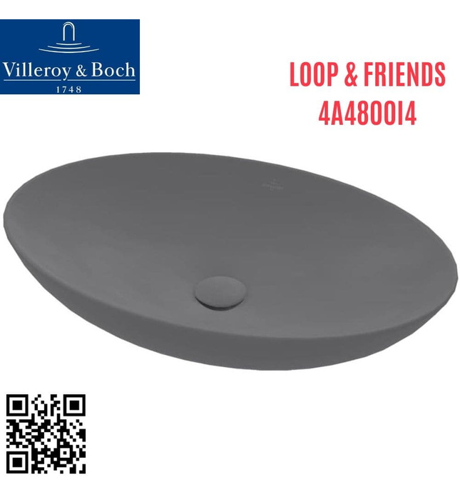 Chậu rửa lavabo dương bàn Đức Villeroy-boch Loop & Friends 4A4800i4
