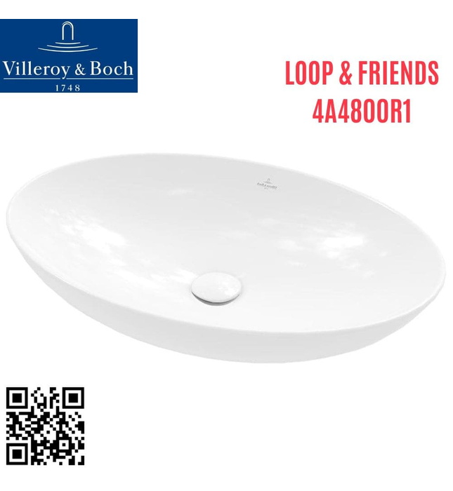 Chậu rửa lavabo dương bàn Đức Villeroy-boch Loop & Friends 4A4800R1
