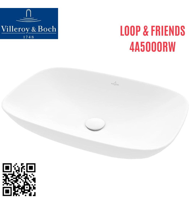 Chậu rửa lavabo dương bàn Đức Villeroy-boch Loop & Friends 4A5000RW
